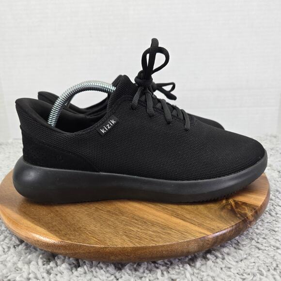 Kizik Madrid Eco Knit Triple Black Handsfree Casual Sneakers Womens 10 2E Wide - Picture 3 of 14